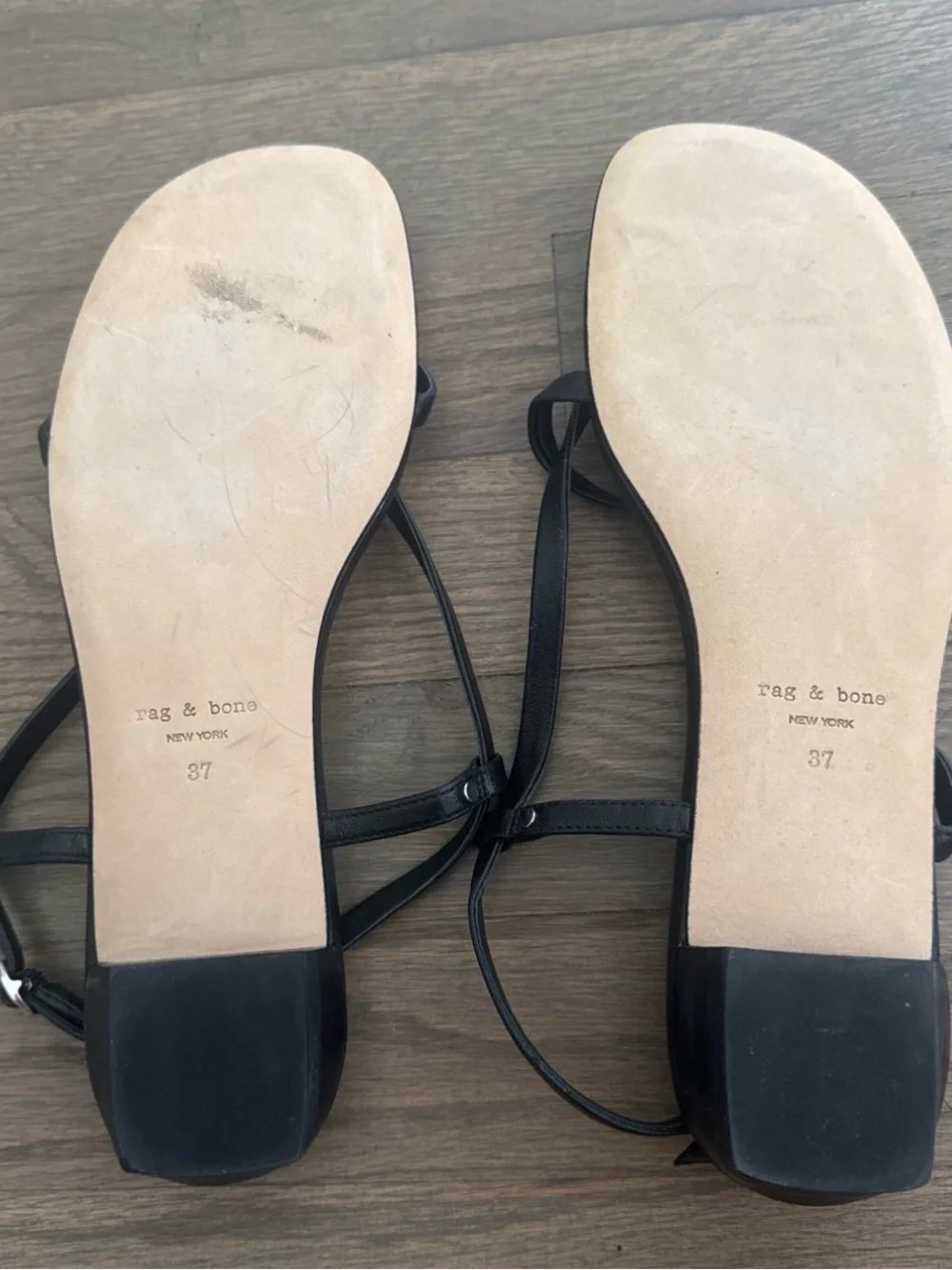 Black Rag & Bone sandals in size 7